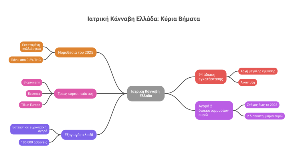Infographic: Ιατρική Κάνναβη Ελλάδα 2026 - Κύρια Βήματα και Στατιστικά