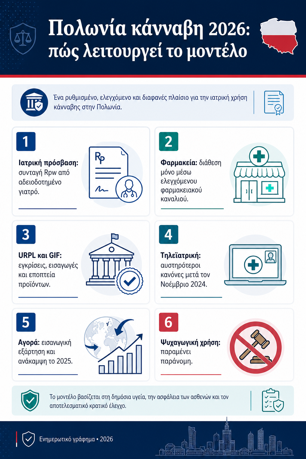 Πολωνία κάνναβη 2026 infographic